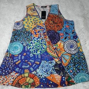 sheilay sleeveless blouse multicolor